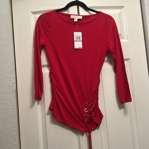 Michael Kors red top. XXS